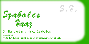 szabolcs haaz business card